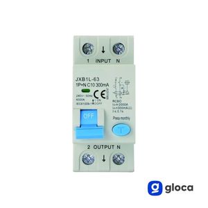 Gloca เบรกเกอร์ Rcb0 1P + N 10A 300mA C10 220V สำหรับใช้ในประเทศและเชิงพาณิชย์ - Product Image 3