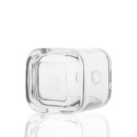 Flacon de parfum en verre transparent personnalisé de luxe, cylindrique, à base lourde, vide, 30ml, 50ml, 100ml, avec boîte et sérigraphie
