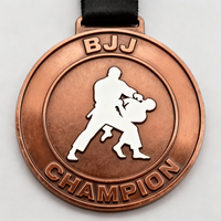 Médailles de sport de judo de souvenir de victoire moulées sous pression personnalisées de haute qualité