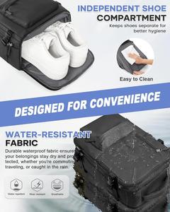 Sac à dos pour ordinateur portable imperméable avec logo personnalisé, grande capacité, pour les voyages d'affaires - Product Image 4