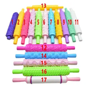 Plastic Pattern Rolling Pin Cake Decorating Embossed Rolling Pins
