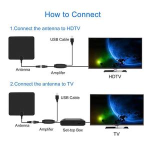 <span class=keywords><strong>Antena</strong></span> de <span class=keywords><strong>TV</strong></span> de Alta Ganancia con <span class=keywords><strong>Amplificador</strong></span> VHF UHF, Ultrafina, Canales Gratuitos, 4K, Omnidireccional, HD Digital, para Interiores - Product Image 4