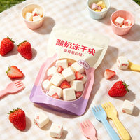 Sachet Doypack à fermeture éclair avec fenêtre transparente, résistant à l'humidité, de qualité alimentaire, avec impression en héliogravure pour yaourt lyophilisé et snacks croustillants