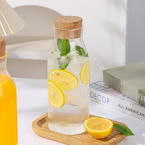 <span class=keywords><strong>Carafe</strong></span> <span class=keywords><strong>en</strong></span> <span class=keywords><strong>verre</strong></span> de 1000 ml et 1200 ml <span class=keywords><strong>avec</strong></span> <span class=keywords><strong>bouchon</strong></span> <span class=keywords><strong>en</strong></span> <span class=keywords><strong>liège</strong></span> pour eau chaude et froide, cafetière, thé glacé, boissons - Product Image 3
