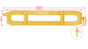 <span class=keywords><strong>Extension</strong></span> <span class=keywords><strong>de</strong></span> <span class=keywords><strong>barrière</strong></span> <span class=keywords><strong>de</strong></span> <span class=keywords><strong>sécurité</strong></span> en polypropylène Xtendit, solution économique et efficace, extensible, qualité ingénieur, réfléchissante, IP65 - Product Image 2