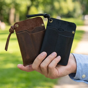 Étui de rangement portable en cuir véritable durable pour couteau EDC, lampe torche, portefeuille, stylo et sac de voyage – Idéal pour l'extérieur - Product Image 2