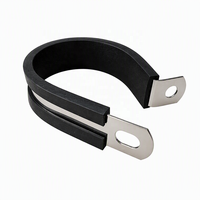 Collier de serrage à vis sans fin doublé EPDM en acier inoxydable 304, bande de 12 mm et 15 mm, étanchéité à 360 degrés, protège le tuyau en silicone contre l'extrusion