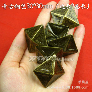 Square Pyramidal Nail 3cm Antique Bronze Decorative Furniture Hardware Durable - Product Image 3