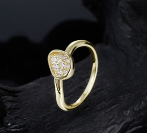 2026 Niche Irregular Heart Paved Stone S925 Sterling <b>Silver</b> Moissanite Open <b>Adjustable</b> Luxury Versatile Finger <b>Ring</b> For Women - Product Image 6