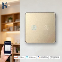 Interruttore Touch Wireless 1/2/3/4 Gang con Telecomando, Vetro Opaco AG, Compatibile Tuya ZigBee, Interruttore Luce Smart Home EU UK Zigbee