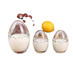 Стеклянная чашка для пудинга в форме яйца, контейнер для йогурта Тирамису, бессвинцовое стекло