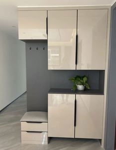 Meuble à chaussures en bois au design moderne, en bois massif, taille personnalisée, meubles de salon pour la maison, l'hôtel, respectueux de l'environnement - Product Image 6