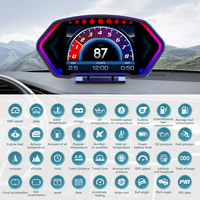 Proyektor LCD Besar 6-Inci Terbaru, Multi-Fungsi, Elektronik Otomatis P3 GPS OBD HUD dengan Garansi 1 Tahun untuk BMW dan Mazda