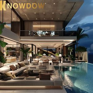 Knowdow biệt thự sang trọng toàn bộ ngôi nhà tùy chỉnh hiện đại Nhà một cửa Dịch vụ thiết kế nội thất cho căn hộ nhà hiện đại <span class=keywords><strong>3D</strong></span> Rendering - Product Image 5