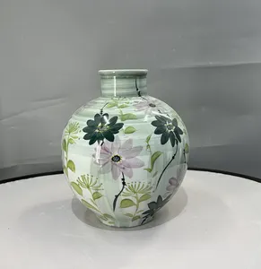 Vaso verde vaso di carta fiori verde smeraldo vaso verde arroyo grande foto