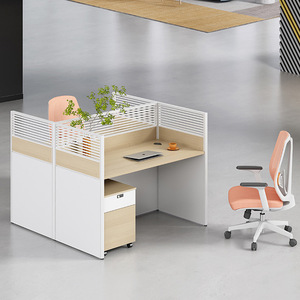 Conjunto de <span class=keywords><strong>Escritorio</strong></span> Simple Moderno de Roble <span class=keywords><strong>para</strong></span> 246 <span class=keywords><strong>Personas</strong></span>, Estación de Trabajo con Panel Divisor de Pantalla, Altura Ajustable, Cajones, <span class=keywords><strong>para</strong></span> Uso <span class=keywords><strong>en</strong></span> Edificios de Oficinas - Product Image 5