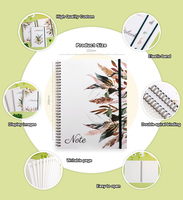 Carnet de notes à couverture rigide avec logo personnalisé tailles A5 et B5 agenda papier journal en spirale pour cadeau