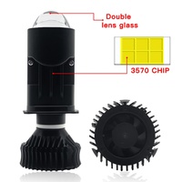 Mini Proyector LED para Auto Y9 Y6 Y6d H4, 120w, Súper Brillante, Blanco, Focos LED, Faros LED H4 Canbus, Faro Delantero LED H4 6000k