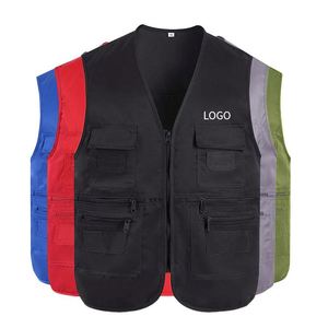 Chaleco de Pesca y Fotografía para Hombre, Diseño Personalizado, Último Modelo en Venta, Multibolsillos, de Algodón - Product Image 1