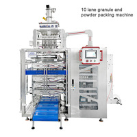 Remplisseuse automatique à plusieurs voies pour petites poches de sucre Sachet à sceller 4 côtés Machine à emballer les granulés de sucre de 5 grammes