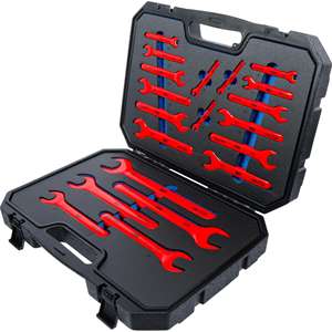 BGS VDE Single <b>Open</b> <b>End</b> <b>Spanner</b> Set 6 - 32 mm 20 pcs. - Product Image 3