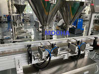 Machine de remplissage et de conditionnement à double tête pour poudre de café instantané, poudres de piment épicées, sel et poivre, avec fonction de pesage