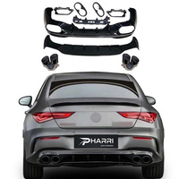 Kit de Mejora Trasera de Lujo Pharri para Mercedes Benz CLA W118 2019+, Actualización a Difusor Trasero CLA45 AMG con Puntas de Escape Cuádruples
