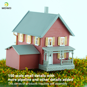 1/150 규모 주택 키트 모델 N 스케일 모델 건축 자재 모델 열차 철도 배치 - Product Image 6