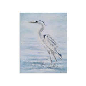 Peinture sur toile personnalisée faite à la main pour décoration de salon Art mural animaux Héron <span class=keywords><strong>cendré</strong></span> photos d'hôtel peintes à la main vente en gros - Product Image 1