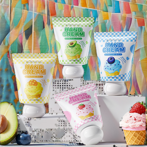 Crème pour les mains à la crème glacée 30g, <span class=keywords><strong>fraise</strong></span>, avocat, mangue, myrtille, marque privée, extrait de plantes biologiques, blanchissante, nourrissante - Product Image 2