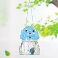 Mini aquarium portable en plastique, petit réservoir à poissons, design de dessin animé, conteneur transparent, décoration de bureau