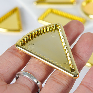 Miniature gold plates, saucers, trays, food toys, DIY <b>crafts</b>, fake cake accessories - Product Image 4