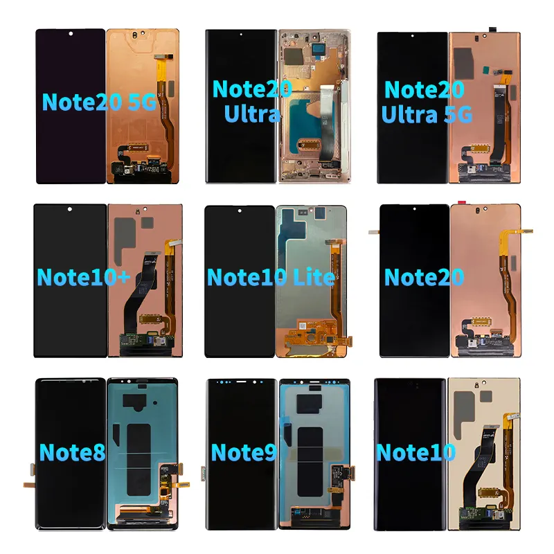 Factory Custom Oem Mobile Phone Touch Display Lcd Touch Screen For Samsung Note 3 4 5 7 8 9 10 10+ 20 Lite Ultra 5G Edge