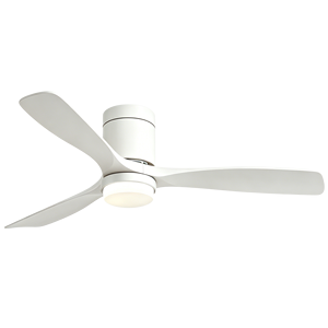 Ventilador de Techo Moderno de Tres Aspas con Acabado de Madera y Luz para Sala de Estar, Dormitorio e Iluminación Residencial Interior - Product Image 2