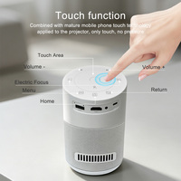 Proyector Inteligente 4K8GB Android 14 H2, Popular, 720P, 200ANSI Lúmenes, Batería de 5000mAh, Enfoque Eléctrico, WiFi6, HiFi Estéreo, Cine en Casa