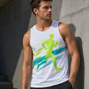 Camiseta Deportiva sin Mangas para Hombre, Diseño Gráfico, para Correr, Ropa Deportiva, Secado Rápido, para Gimnasio - Product Image 4