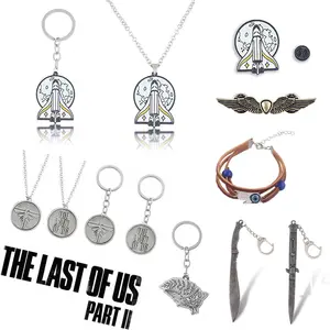 The Last Of Us Ellie Backpack Pins Brooch Shield Wings Rocket Spaceship Badge Brooches