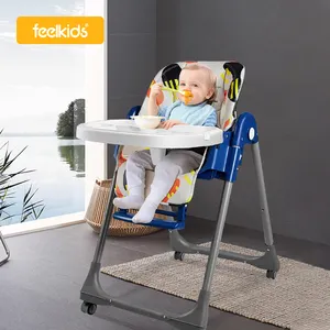 Wholesale booster modern stool portable folding infant swivel for children plastic kids high feeding 3 in 1 baby dinning chair