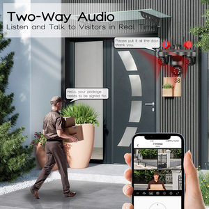 Rscamtom New Arrival 3 ống kính <span class=keywords><strong>Wifi</strong></span> máy ảnh 15MP UHD pixels tùy chỉnh loa báo động tầm nhìn ban đêm đầy đủ màu sắc an ninh máy ảnh ngoài trời - Product Image 5