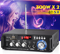 BT-298A ev amplifikatörler ses ekran 300Wx2 kablosuz mavi diş 5.0 amplifikatör ev ses için brezilyalı amplifikatör araba ses