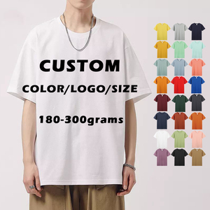 210 Gsm 100% cotone stampa in bianco Logo personalizzato con ricamo t-Shirt oversize <span class=keywords><strong>produttori</strong></span> di <span class=keywords><strong>abbigliamento</strong></span> da <span class=keywords><strong>uomo</strong></span> con stampa a sbuffo bianco - Product Image 2