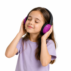 Casque audio sans fil supra-auriculaire le plus vendu avec suppression active du bruit, coussinets d'oreille sûrs et non toxiques, idéal pour l'école et le divertissement - Product Image 3