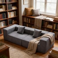 Canapé gonflable compact deux places sur mesure, montage rapide, design nordique moderne, tissu écologique, petit canapé pour salon familial