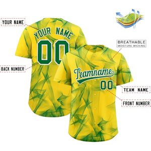 Maillot de baseball personnalisé pour homme, boutonné, avec nom, numéro et nom d'équipe, sublimé, anti-humidité, uniforme de sport - Product Image 2