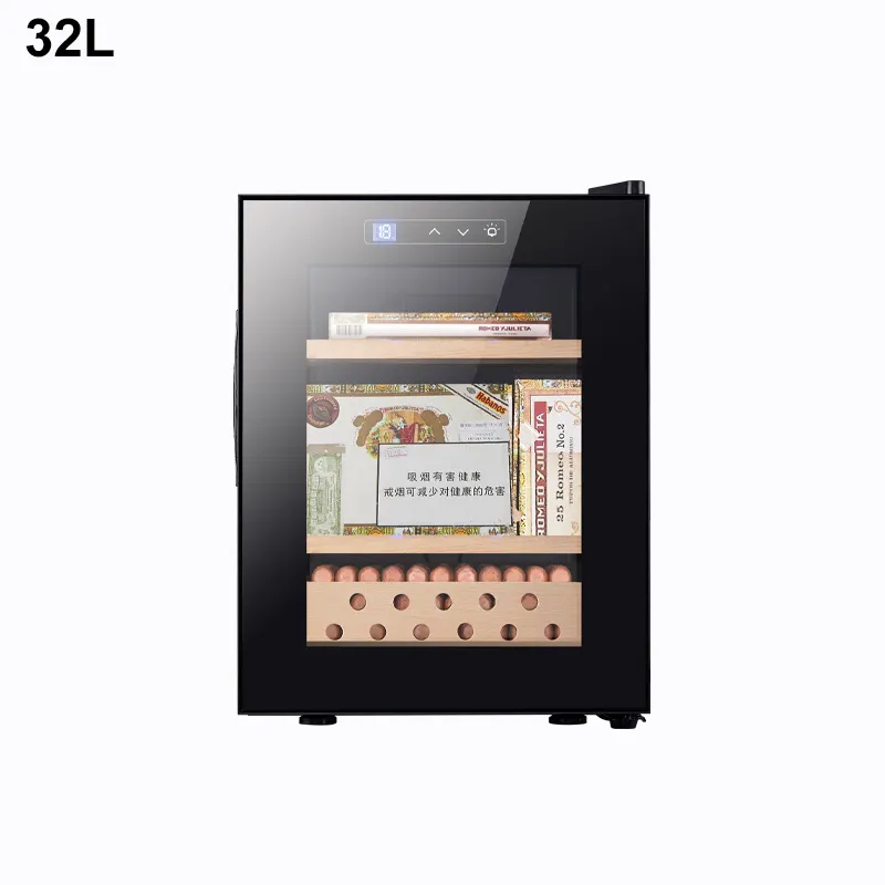 Vanace điện Cigar Humidor 23L 32L 46L Chất lượng cao Tây Ban Nha Cedar gỗ mini Cigar Humidor tủ cho khách sạn sử dụng