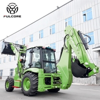 Livraison gratuite Chargeur diesel FULCORE 190 °   Capacité de creusement profond avec bras rotatif pour l'excavation de fondations sur chargeuse sur pneus
