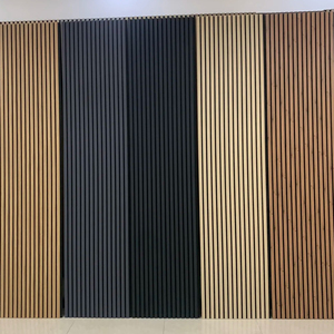 Best Price Modern Design Wall Soundproofing Slat Wooden Fiber Waterproof Absorbing Acoustic Panels For Hotel Indoor Decoration - Product Image 1