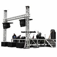 Sistem Menara Truss Line Array Modular Portabel Aluminium Pemasangan Cepat Kapasitas Beban Berat 1000kg untuk Speaker dan Pencahayaan
