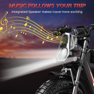 Tốc độ cao 2000W off road Ebike 34 MPH 60-70km phạm vi 25Ah Pin Kép động cơ E Xe Đạp 20 chất béo lốp xe Bluetooth âm nhạc E xe đạp - Product Image 5