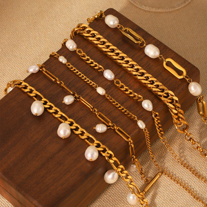 Sofisticada Pulsera Vintage de Aleación con Perlas - Elegante, Graciosa y a la Moda, Popular en Europa y América - Product Image 4